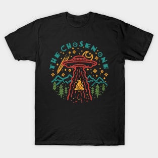 The Chosen One Vintage Alien Abduction T-Shirt